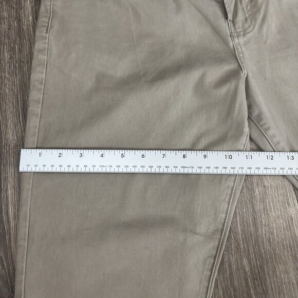 Lucky Brand 410 Athletic Straight Pants Mens 34x30 Beige Stretch Chino Casual - Picture 9 of 16